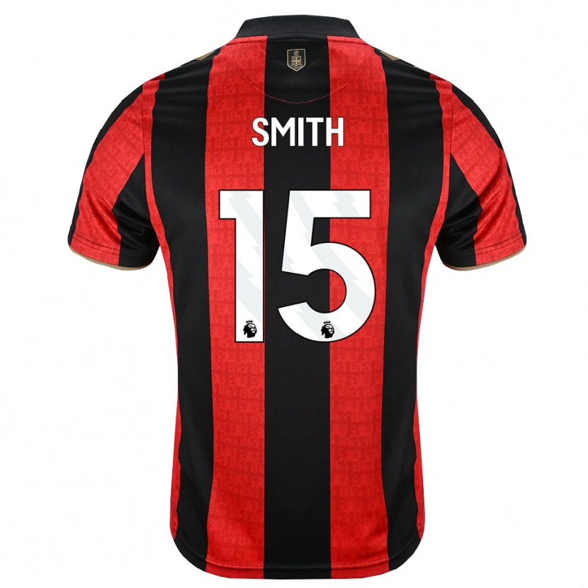 Danxen Criança Camisola Adam Smith #15 Goldenrod Vermelho Preto Principal 2026/27 Camisa