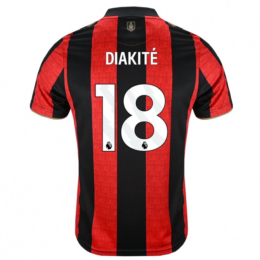 Danxen Criança Camisola Bafodé Diakité #18 Goldenrod Vermelho Preto Principal 2026/27 Camisa