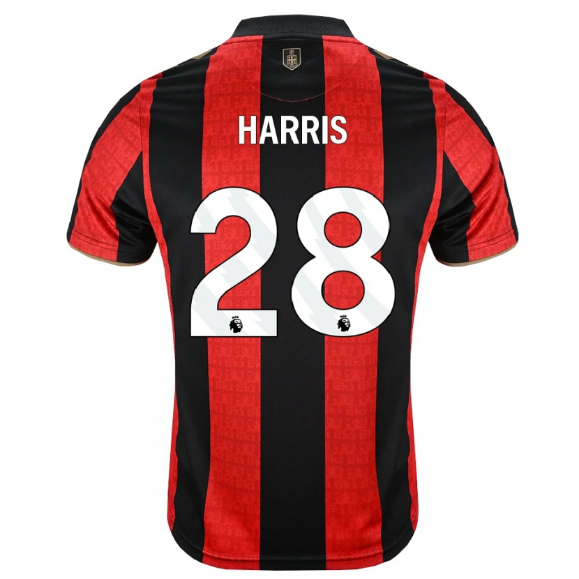 Danxen Criança Camisola Charlotte Harris #28 Goldenrod Vermelho Preto Principal 2026/27 Camisa
