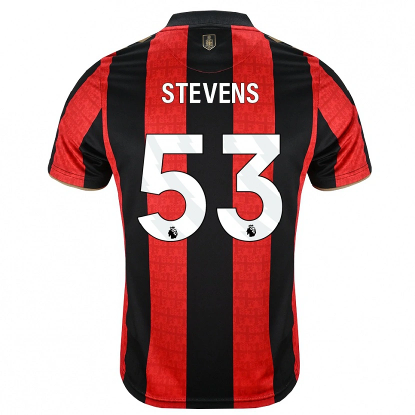 Danxen Criança Camisola Charlie Stevens #53 Goldenrod Vermelho Preto Principal 2026/27 Camisa