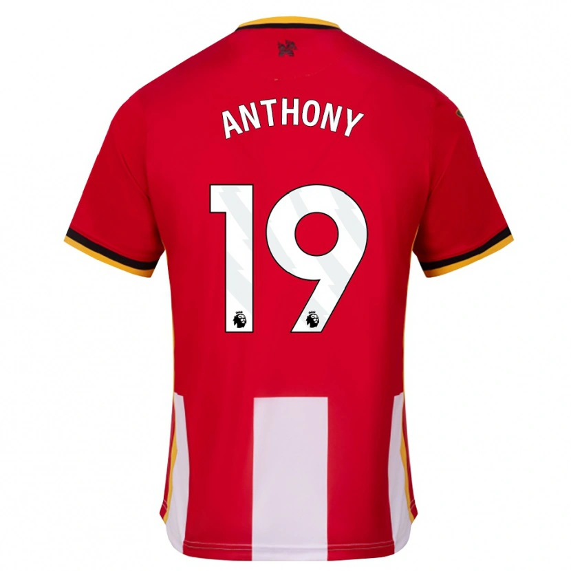Danxen Criança Camisola Jaidon Anthony #19 Amarelo Preto Vermelho Principal 2026/27 Camisa