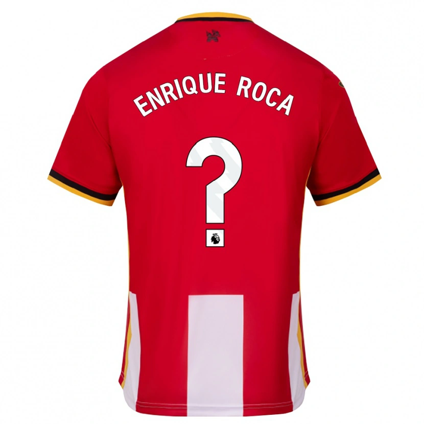 Danxen Criança Camisola Enrique Roca #0 Amarelo Preto Vermelho Principal 2026/27 Camisa