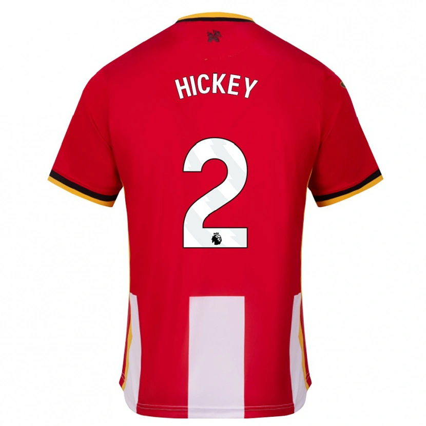 Danxen Criança Camisola Aaron Hickey #2 Amarelo Preto Vermelho Principal 2026/27 Camisa
