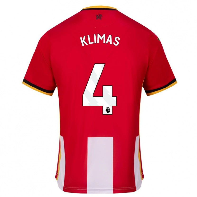 Danxen Criança Camisola Matas Klimas #4 Amarelo Preto Vermelho Principal 2026/27 Camisa