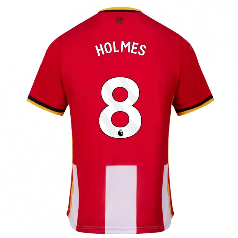 Danxen Criança Camisola Mollie Holmes #8 Amarelo Preto Vermelho Principal 2026/27 Camisa