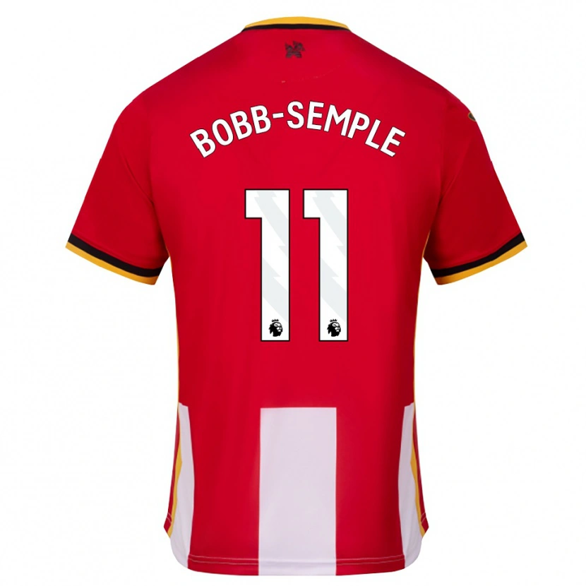 Danxen Criança Camisola Domeiro Bobb-Semple #11 Amarelo Preto Vermelho Principal 2026/27 Camisa