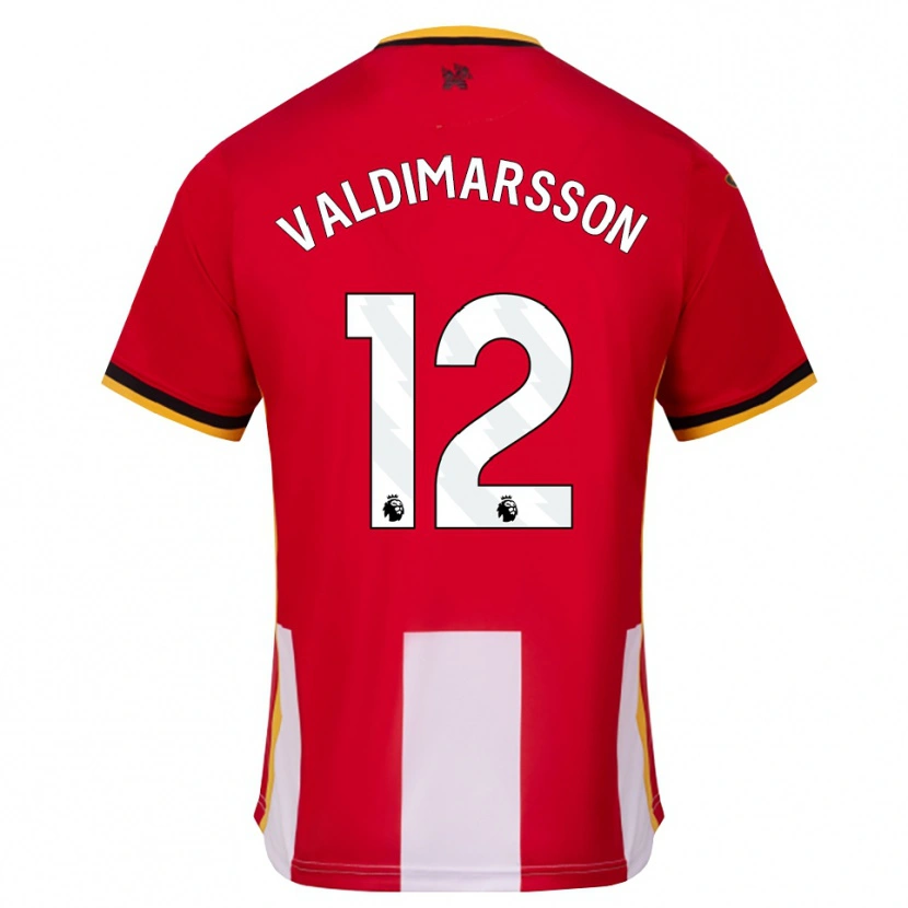 Danxen Criança Camisola Hákon Valdimarsson #12 Amarelo Preto Vermelho Principal 2026/27 Camisa