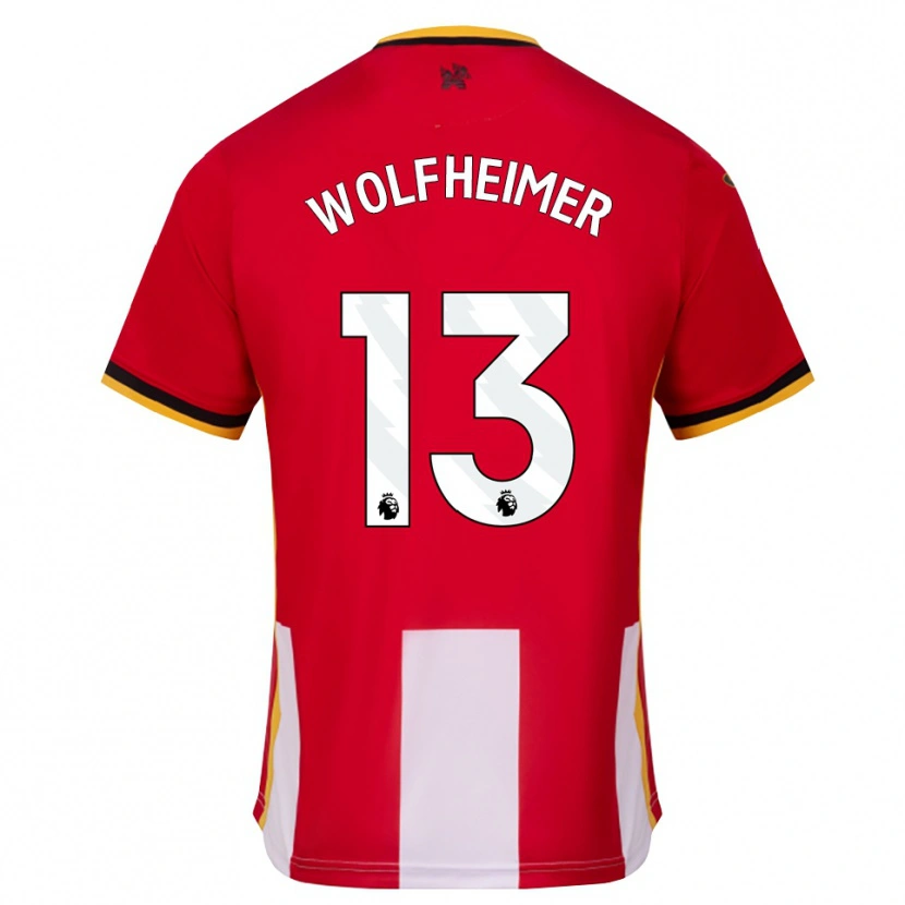 Danxen Criança Camisola Connor Wolfheimer #13 Amarelo Preto Vermelho Principal 2026/27 Camisa