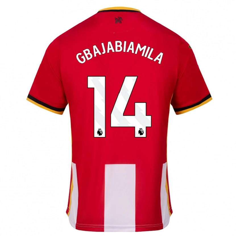 Danxen Criança Camisola Habeebat Gbajabiamila #14 Amarelo Preto Vermelho Principal 2026/27 Camisa