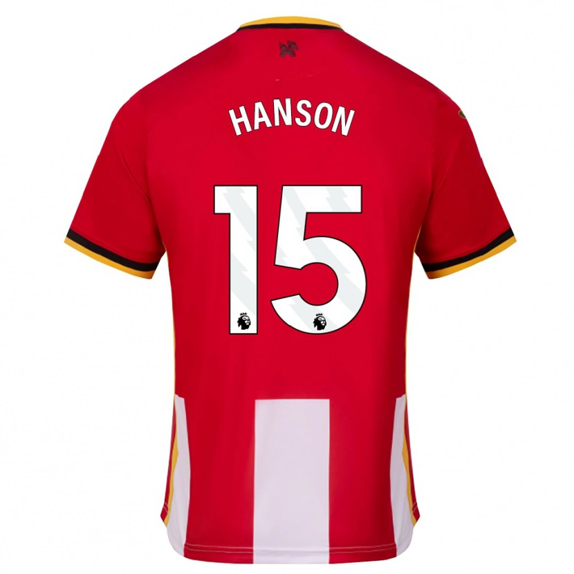 Danxen Criança Camisola Jacob Hanson #15 Amarelo Preto Vermelho Principal 2026/27 Camisa