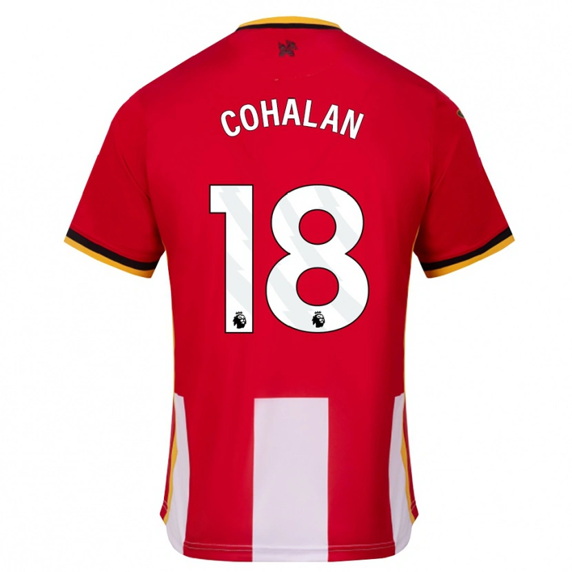 Danxen Criança Camisola Chris Cohalan #18 Amarelo Preto Vermelho Principal 2026/27 Camisa