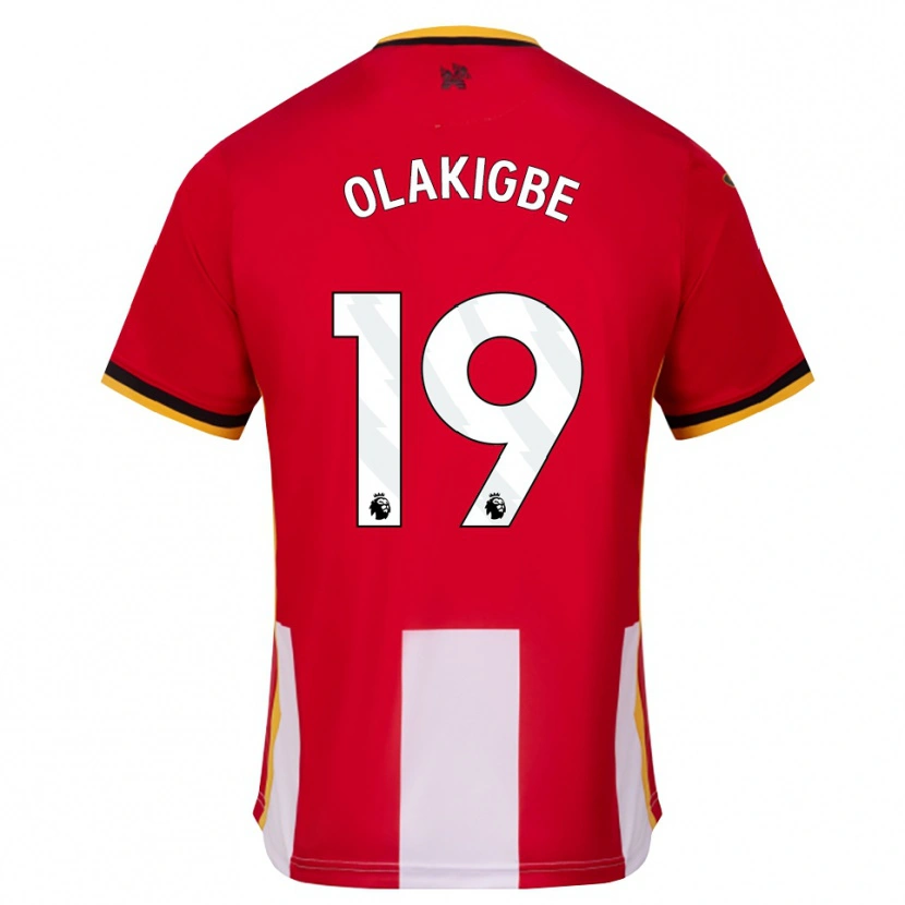 Danxen Criança Camisola Michael Olakigbe #19 Amarelo Preto Vermelho Principal 2026/27 Camisa