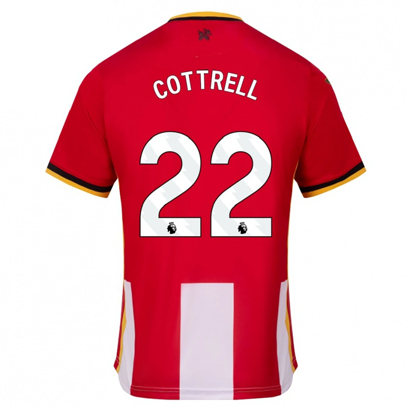 Danxen Criança Camisola Eleonora Cottrell #22 Amarelo Preto Vermelho Principal 2026/27 Camisa