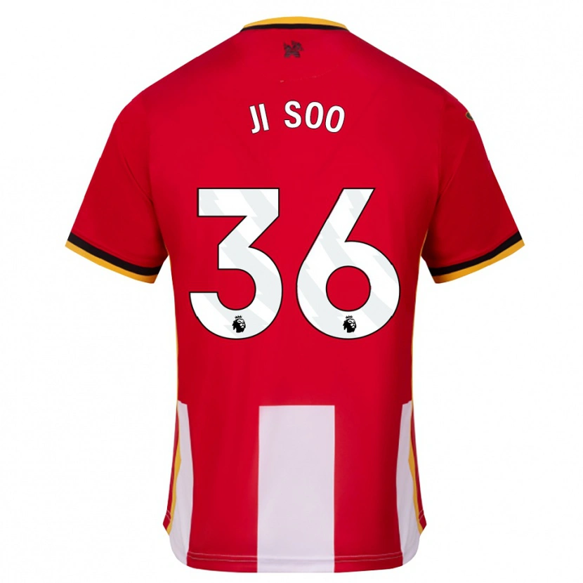 Danxen Criança Camisola Ji-Soo Kim #36 Amarelo Preto Vermelho Principal 2026/27 Camisa