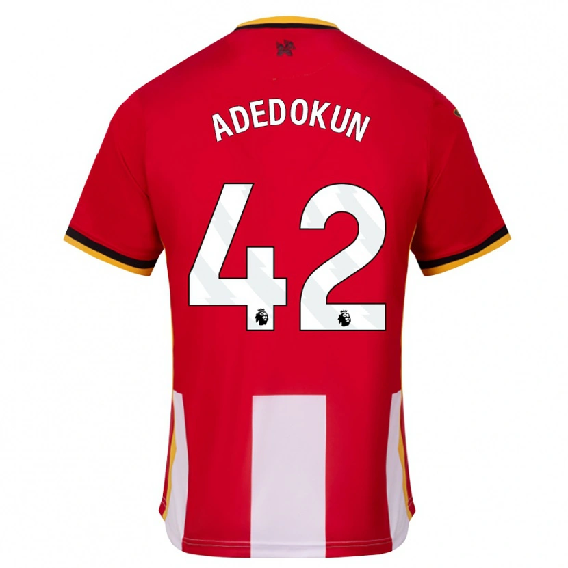 Danxen Criança Camisola Val Adedokun #42 Amarelo Preto Vermelho Principal 2026/27 Camisa