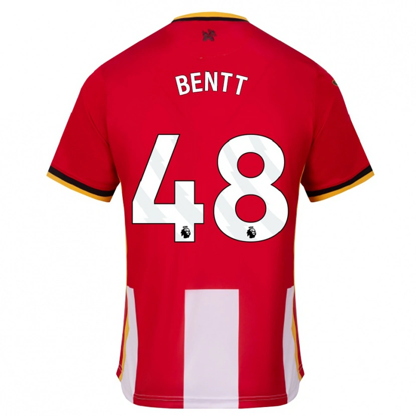Danxen Criança Camisola Luka Bentt #48 Amarelo Preto Vermelho Principal 2026/27 Camisa