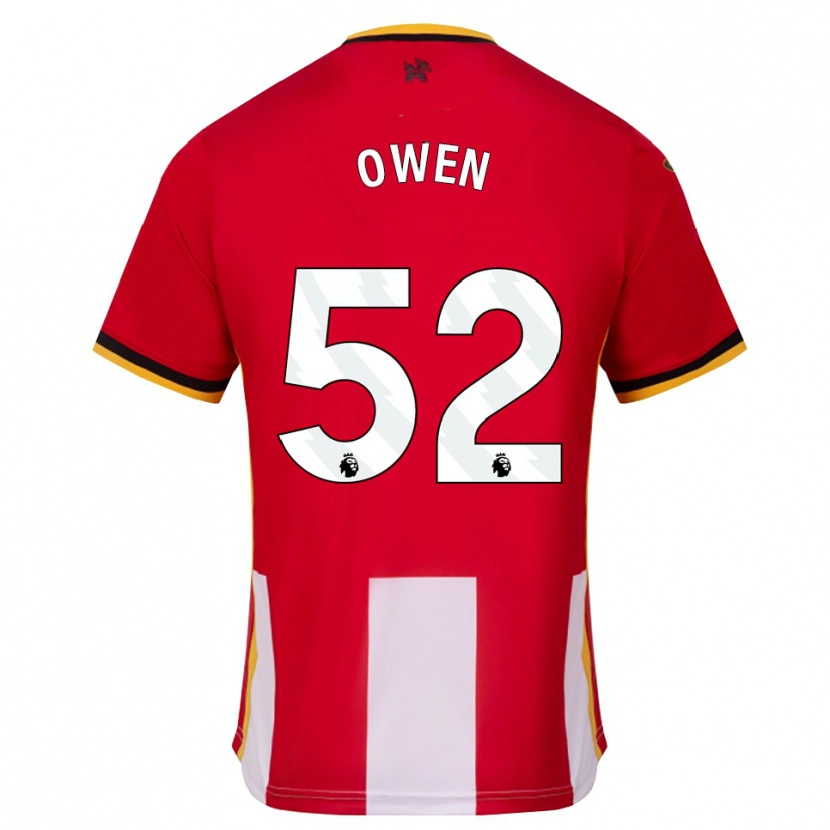 Danxen Criança Camisola Riley Owen #52 Amarelo Preto Vermelho Principal 2026/27 Camisa