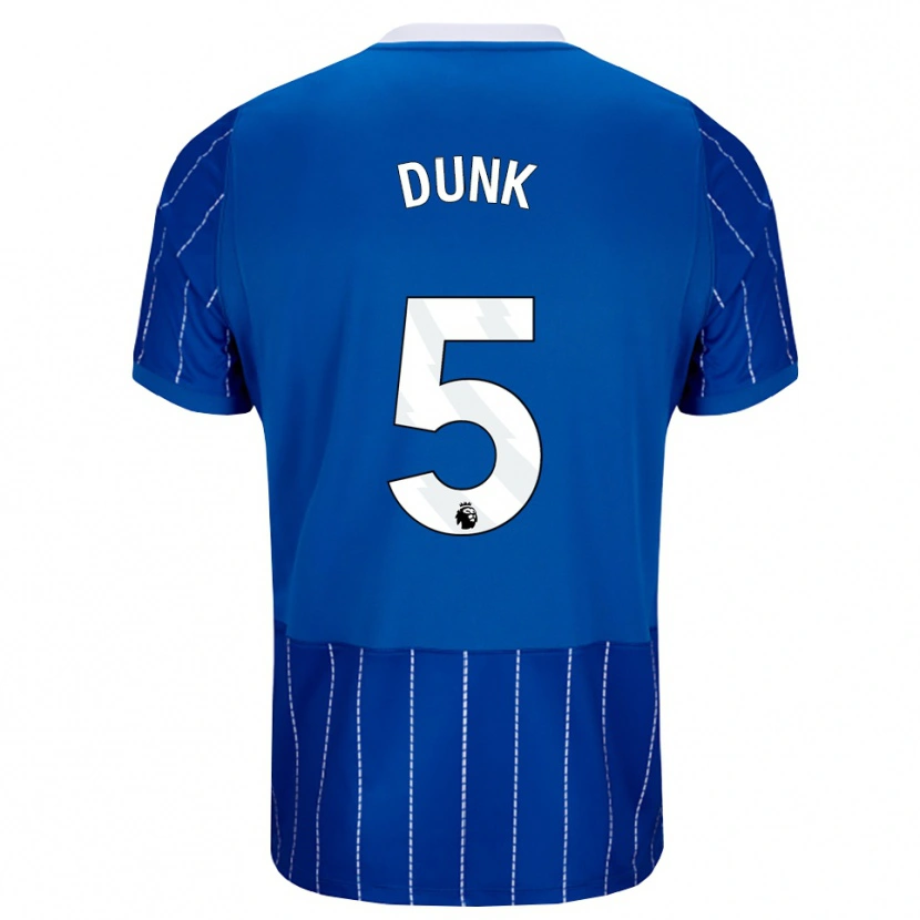 Danxen Criança Camisola Lewis Dunk #5 Mediumblue Branco Principal 2026/27 Camisa