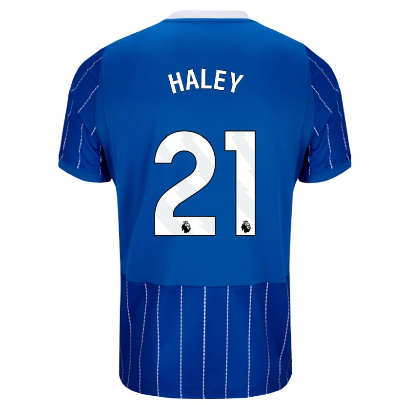 Danxen Criança Camisola Madison Haley #21 Mediumblue Branco Principal 2026/27 Camisa