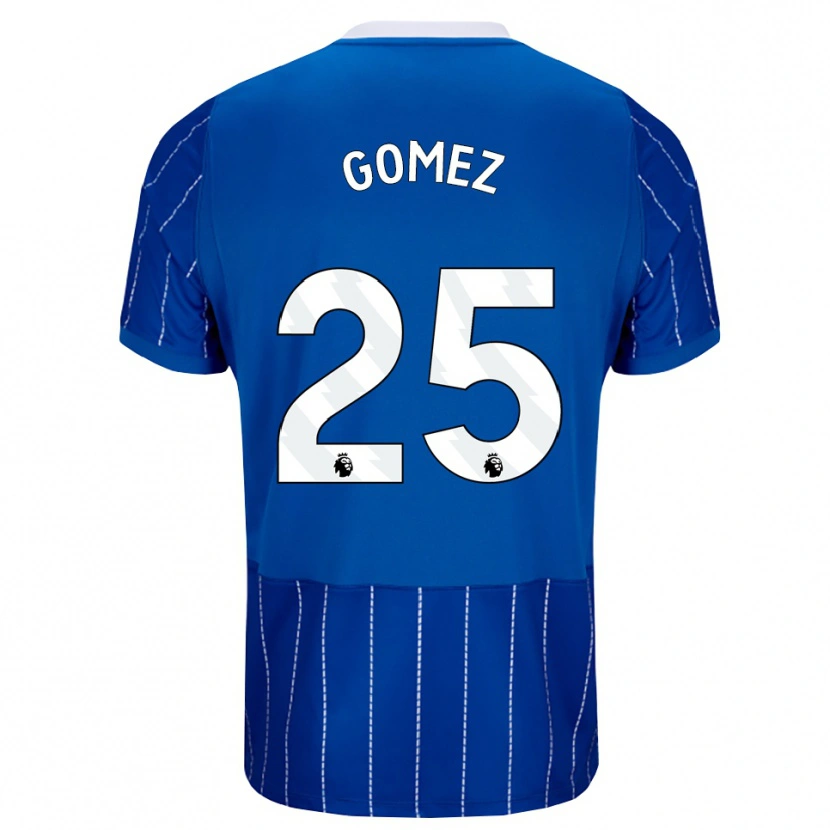 Danxen Criança Camisola Diego Gómez #25 Mediumblue Branco Principal 2026/27 Camisa