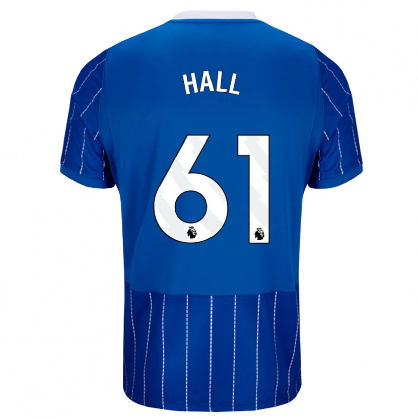 Danxen Criança Camisola Steven Hall #61 Mediumblue Branco Principal 2026/27 Camisa