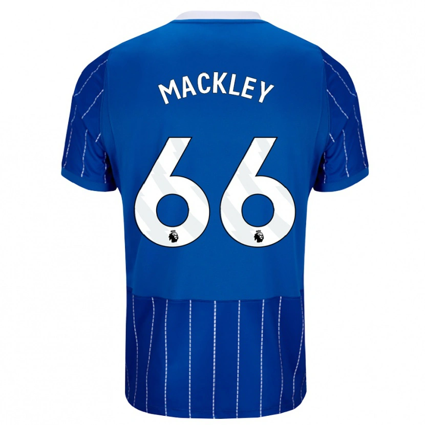 Danxen Criança Camisola Callum Mackley #66 Mediumblue Branco Principal 2026/27 Camisa