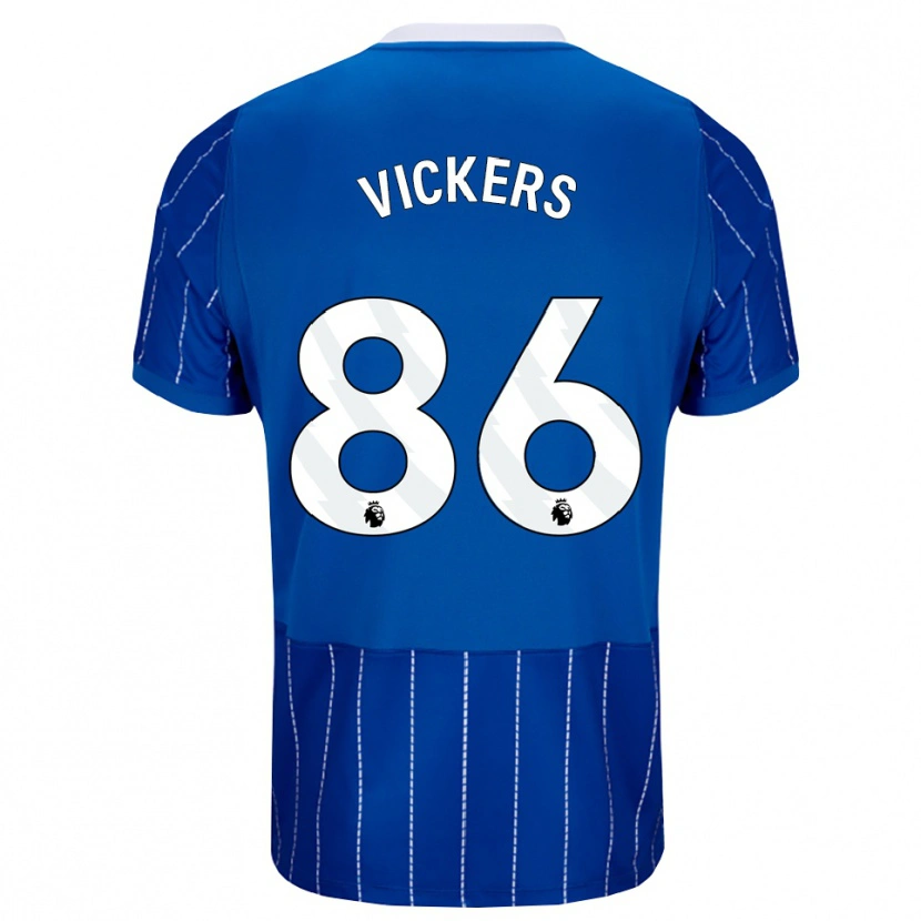 Danxen Criança Camisola Jacob Vickers #86 Mediumblue Branco Principal 2026/27 Camisa