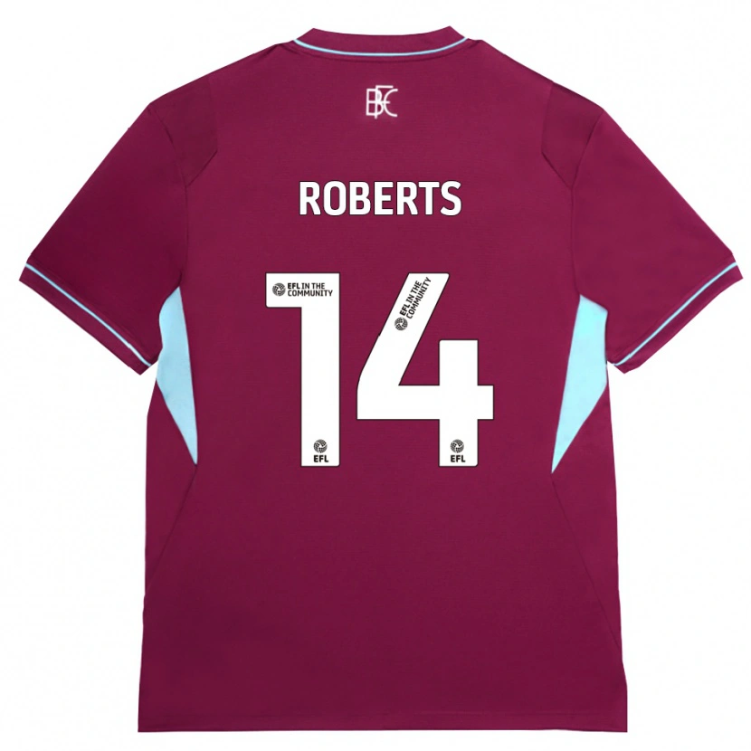 Danxen Criança Camisola Connor Roberts #14 Borgonha Verde Principal 2026/27 Camisa