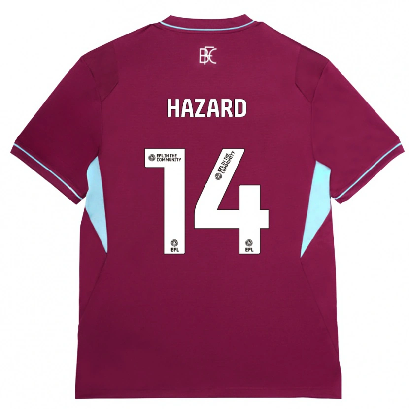 Danxen Criança Camisola Amelia Hazard #14 Borgonha Verde Principal 2026/27 Camisa