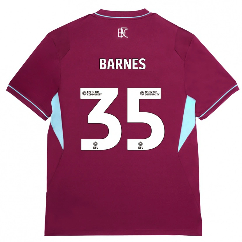 Danxen Criança Camisola Ashley Barnes #35 Borgonha Verde Principal 2026/27 Camisa