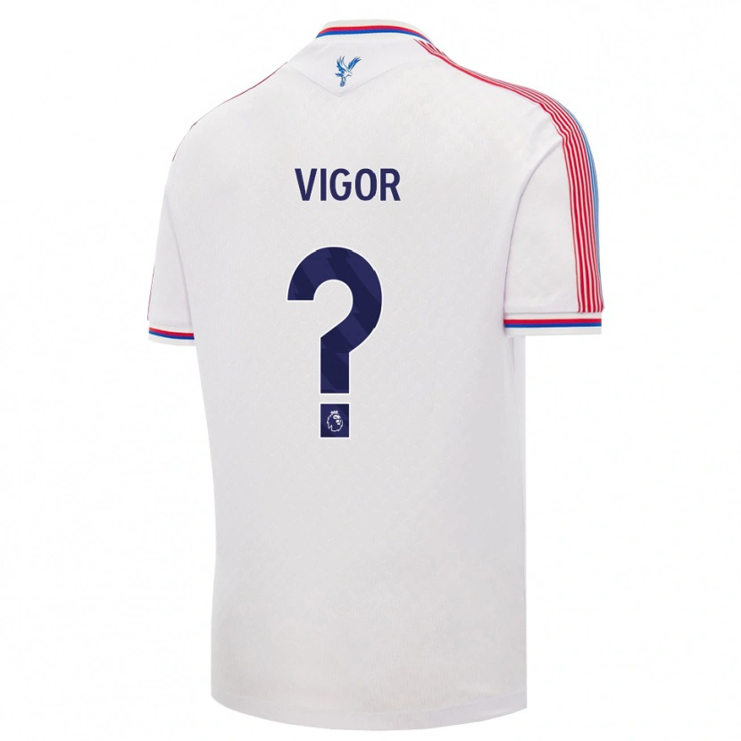 Danxen Criança Camisola Matthew Vigor #0 Branco Vermelho Azul Principal 2026/27 Camisa