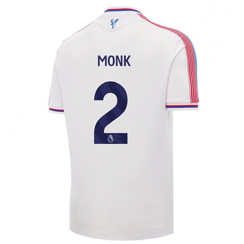 Danxen Criança Camisola Dylan Monk #2 Branco Vermelho Azul Principal 2026/27 Camisa