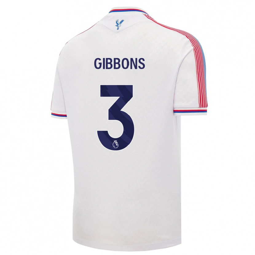 Danxen Criança Camisola Felicity Gibbons #3 Branco Vermelho Azul Principal 2026/27 Camisa