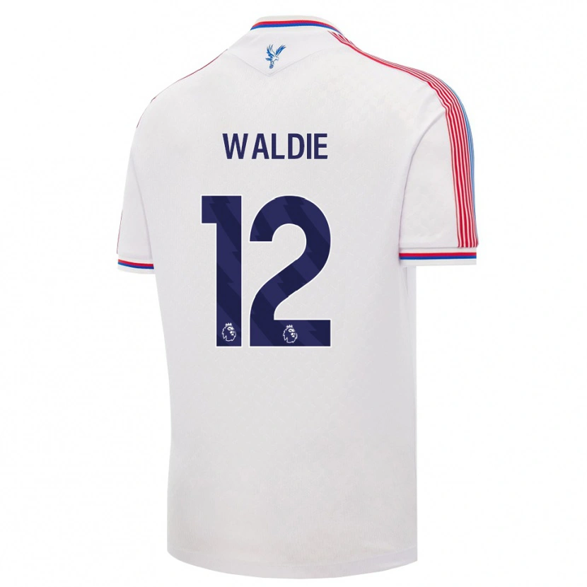 Danxen Criança Camisola Lizzie Waldie #12 Branco Vermelho Azul Principal 2026/27 Camisa