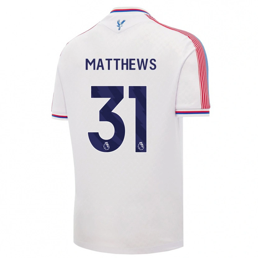 Danxen Criança Camisola Remi Matthews #31 Branco Vermelho Azul Principal 2026/27 Camisa