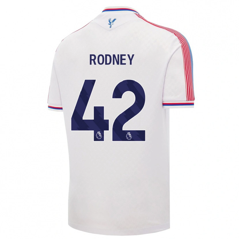 Danxen Criança Camisola Kaden Rodney #42 Branco Vermelho Azul Principal 2026/27 Camisa