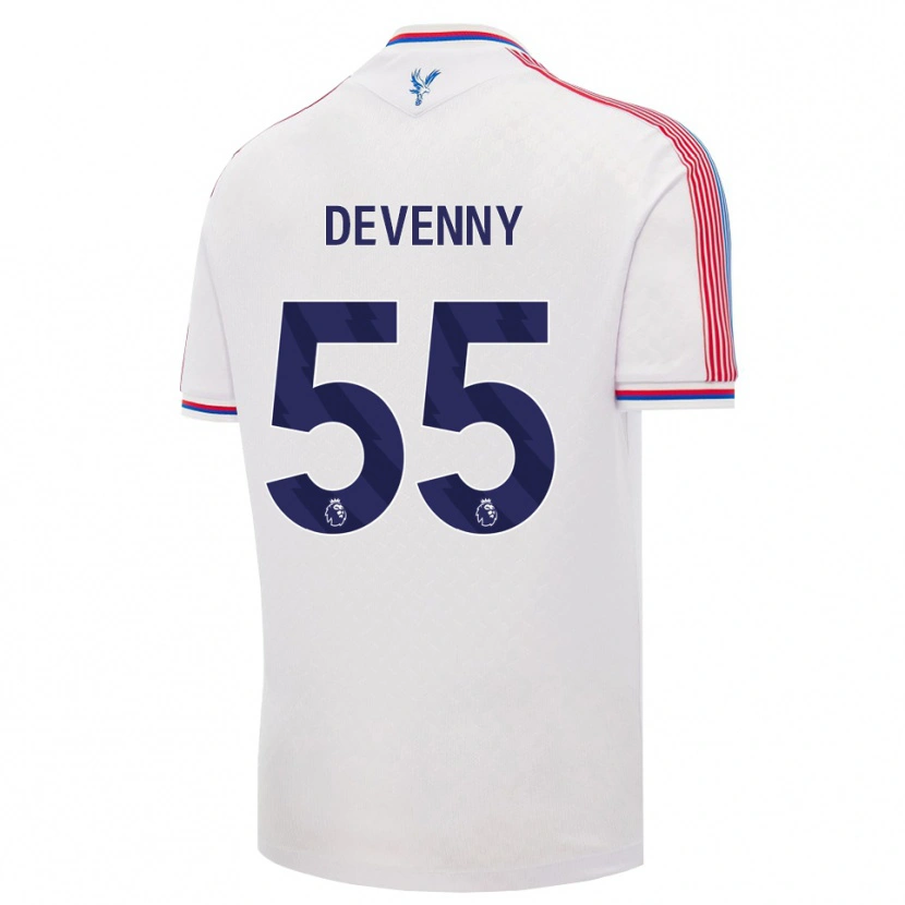 Danxen Criança Camisola Justin Devenny #55 Branco Vermelho Azul Principal 2026/27 Camisa