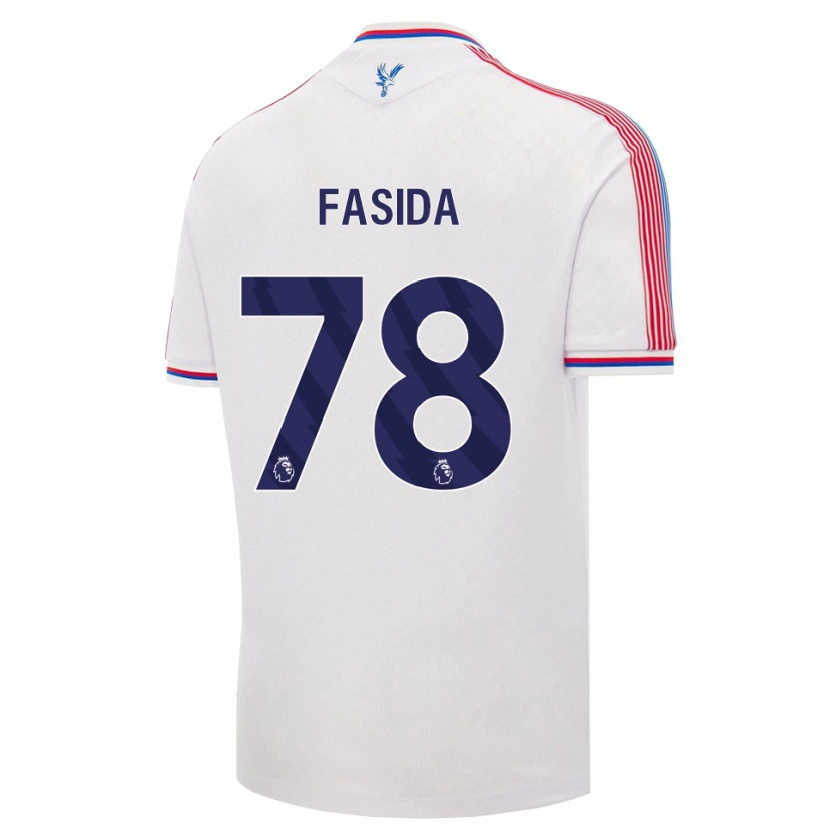 Danxen Criança Camisola Jacob Fasida #78 Branco Vermelho Azul Principal 2026/27 Camisa