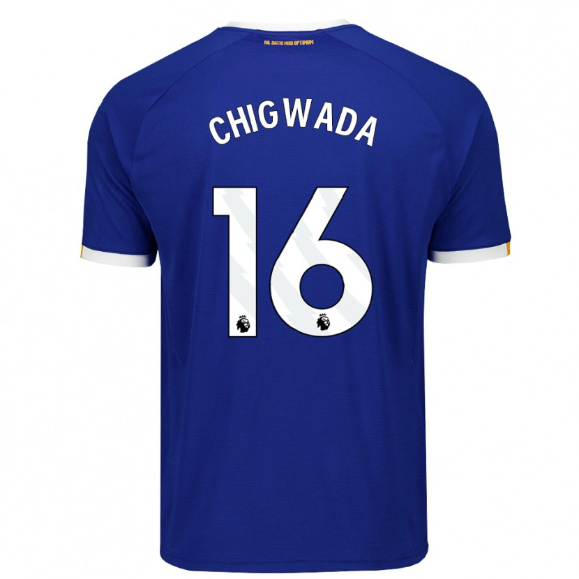 Danxen Criança Camisola Josh Chigwada #16 Azul Branco Amarelo Principal 2026/27 Camisa
