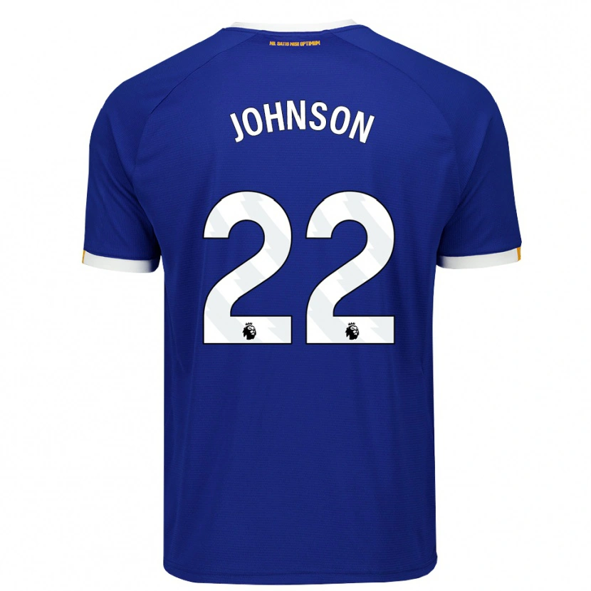 Danxen Criança Camisola Brennan Johnson #22 Azul Branco Amarelo Principal 2026/27 Camisa