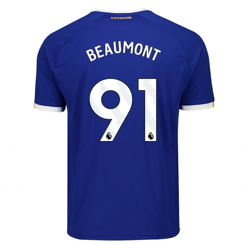 Danxen Criança Camisola Jacob Beaumont Clark #91 Azul Branco Amarelo Principal 2026/27 Camisa