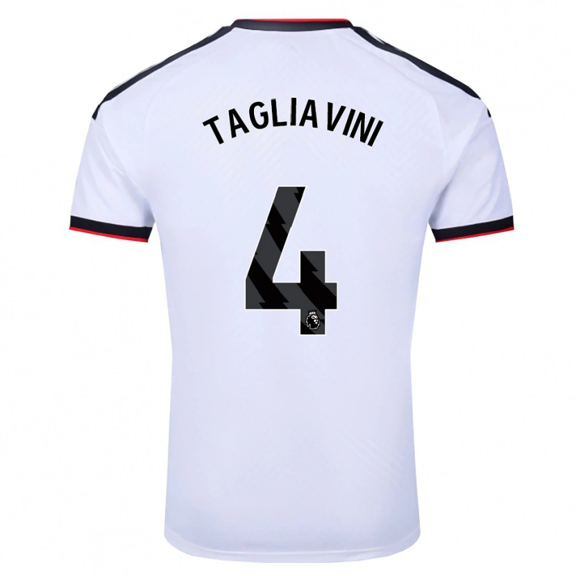 Danxen Criança Camisola Ella Tagliavini #4 Branco Preto Vermelho Principal 2026/27 Camisa