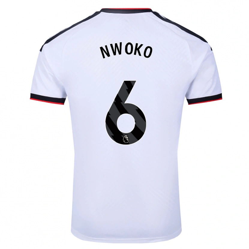 Danxen Criança Camisola Chibuzo Nwoko #6 Branco Preto Vermelho Principal 2026/27 Camisa