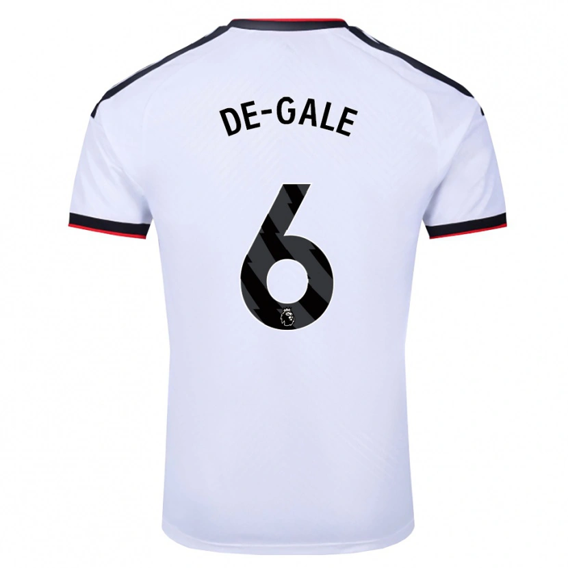 Danxen Criança Camisola Dylan De-Gale #6 Branco Preto Vermelho Principal 2026/27 Camisa