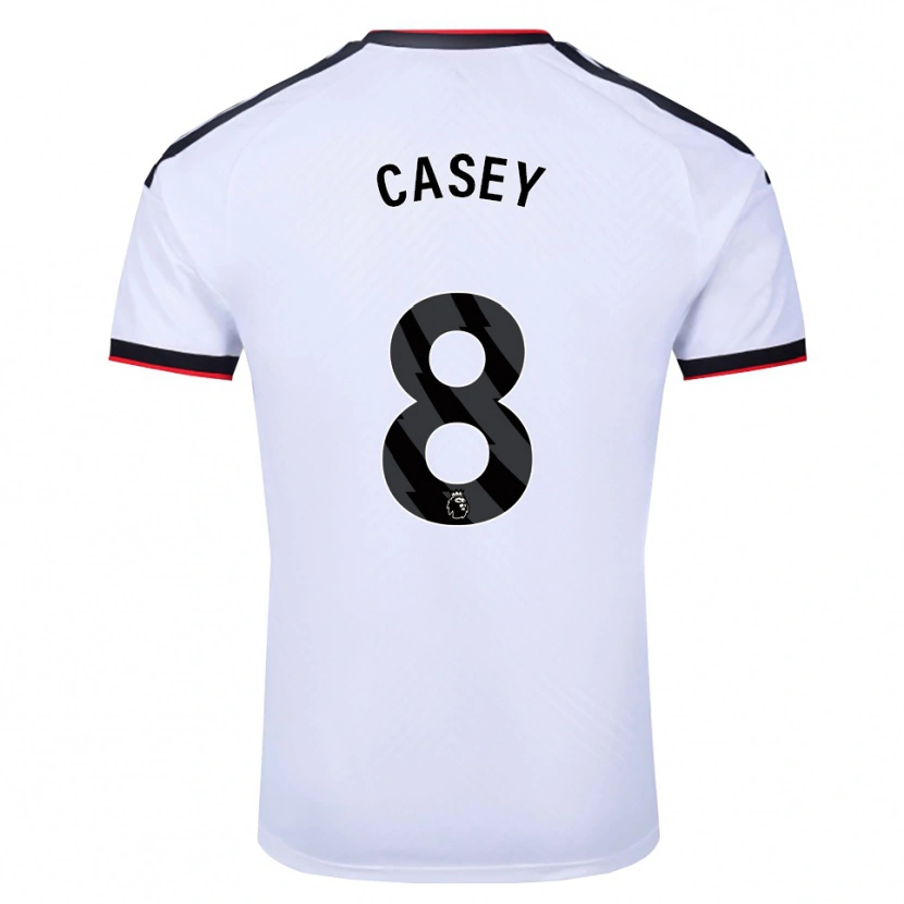 Danxen Criança Camisola Dan Casey #8 Branco Preto Vermelho Principal 2026/27 Camisa