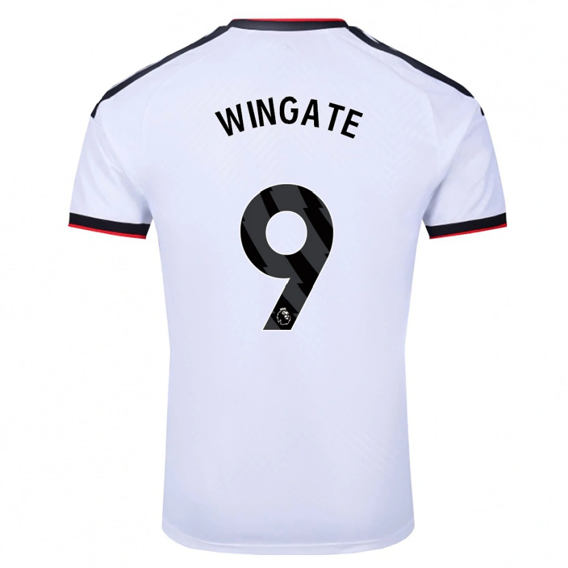 Danxen Criança Camisola Tom Wingate #9 Branco Preto Vermelho Principal 2026/27 Camisa