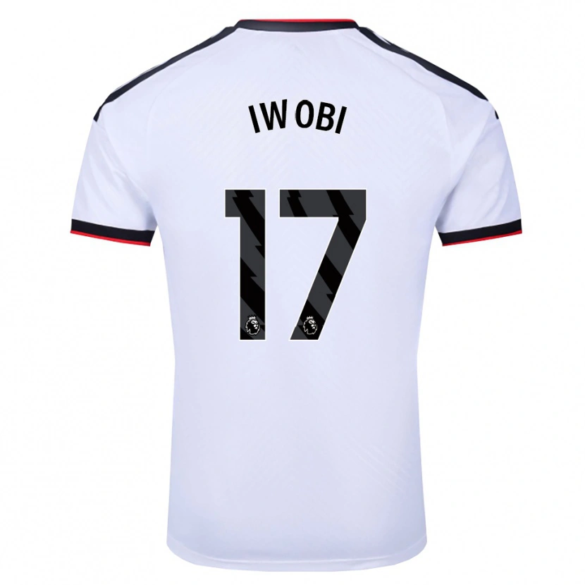 Danxen Criança Camisola Alex Iwobi #17 Branco Preto Vermelho Principal 2026/27 Camisa