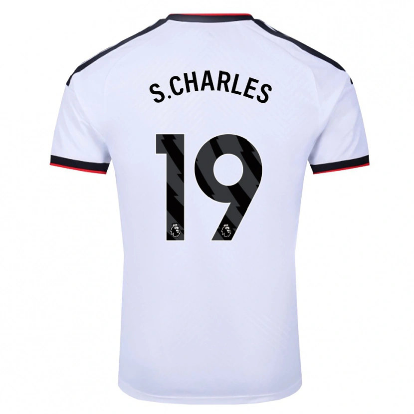 Danxen Criança Camisola Shea Charles #19 Branco Preto Vermelho Principal 2026/27 Camisa