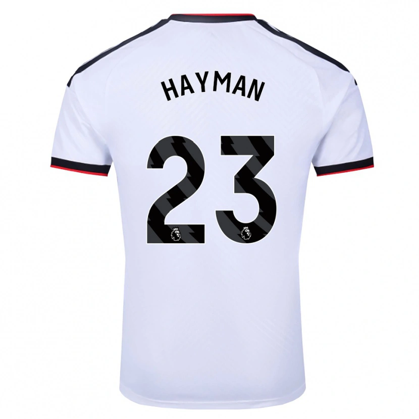 Danxen Criança Camisola Alex Hayman #23 Branco Preto Vermelho Principal 2026/27 Camisa