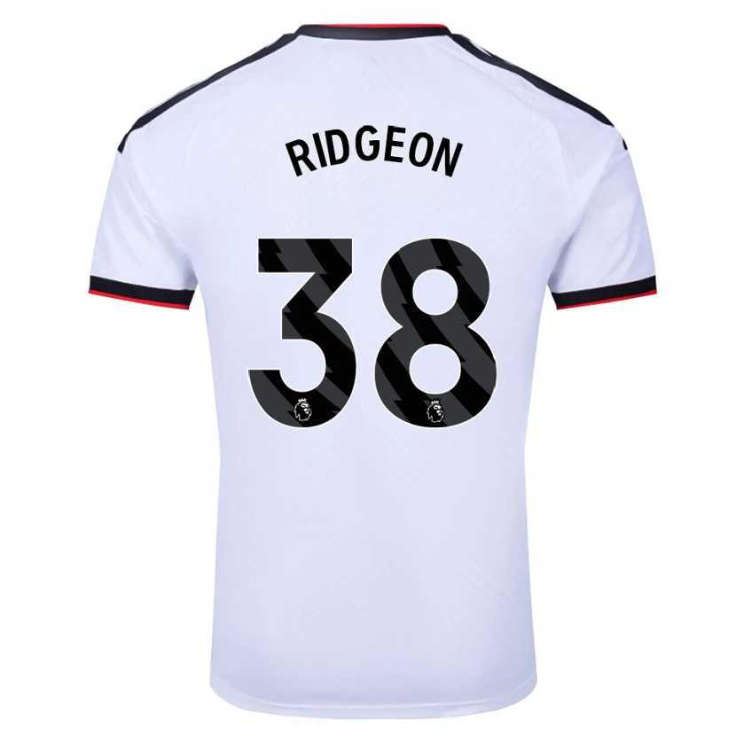 Danxen Criança Camisola Seth Ridgeon #38 Branco Preto Vermelho Principal 2026/27 Camisa